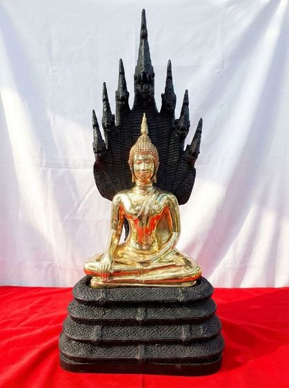 พระนาคปรก วัดนาคปรก จ.กรุงเทพ ปี2548 เนื้อทองเหลืองทั้งองค์