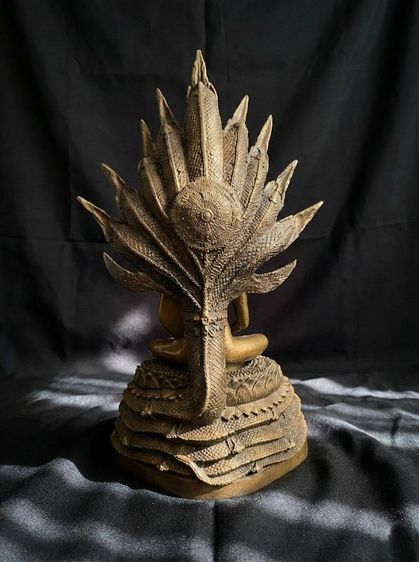 พระนาคปรก ท่านเจ้าคุณนรฯ วัดเทพศิรินทราวาส จ.กรุงเทพ ปี2511 เนื้อทองเหลือง แต่งพิเศษ รูปที่ 3