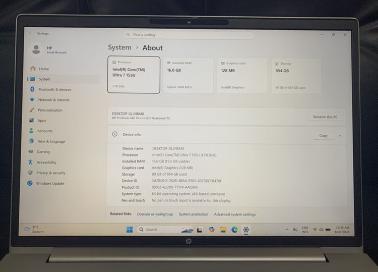 Notebook HP ProBook 440 G11 รูปที่ 8
