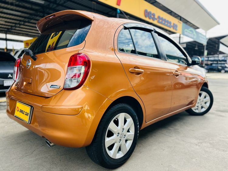 Nissan March 2012 1.2 V Sedan เบนซิน ไม่ติดแก๊ส เกียร์อัตโนมัติ ส้ม รูปที่ 3