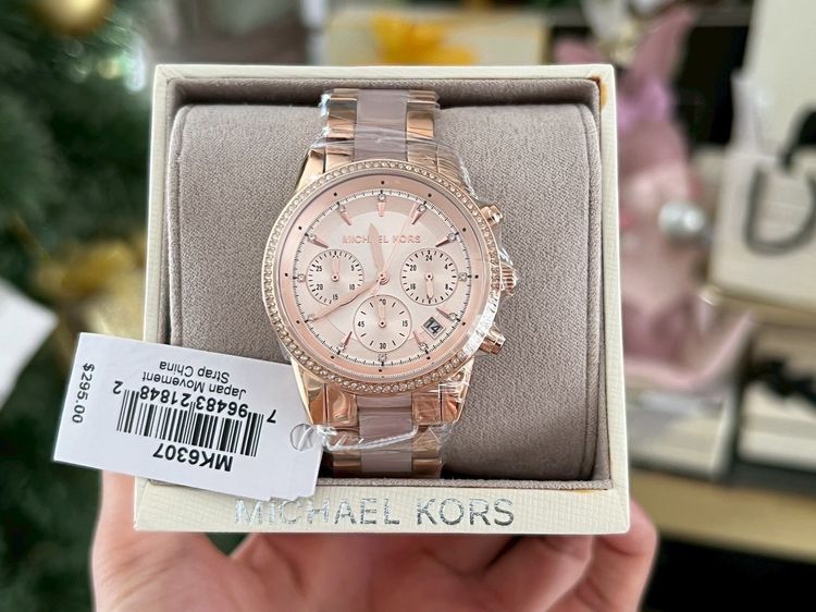 โรสโกลด์ นาฬกาผู้หญิงMichael Kors MK6307 Rose Gold Watch 