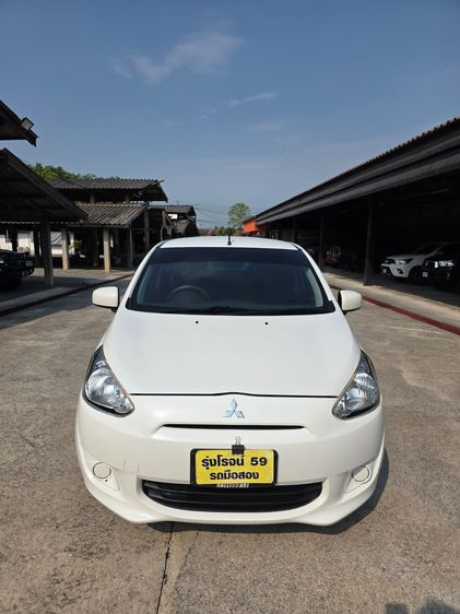 Mitsubishi Mirage 2013 1.2 GLX Sedan เบนซิน ไม่ติดแก๊ส เกียร์อัตโนมัติ ขาว รูปที่ 3
