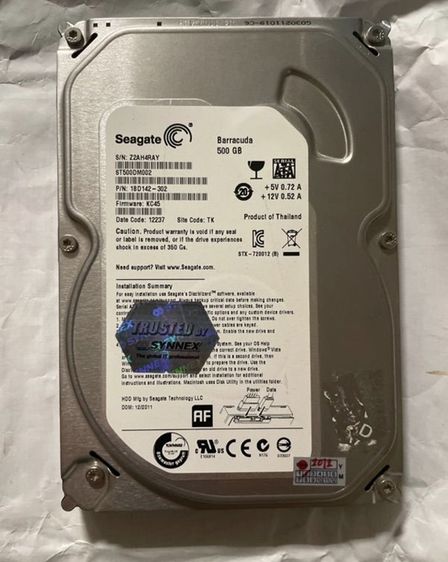 3.5” Hard disk Seagate 500 gb pc