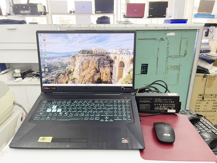 วินโดว์ 16 กิกะไบต์ HDMI Asus TUF Gaming A17 FA706IC Ryzen 7 จอ 17.3 แบตนาน ราคาถูกใจ
