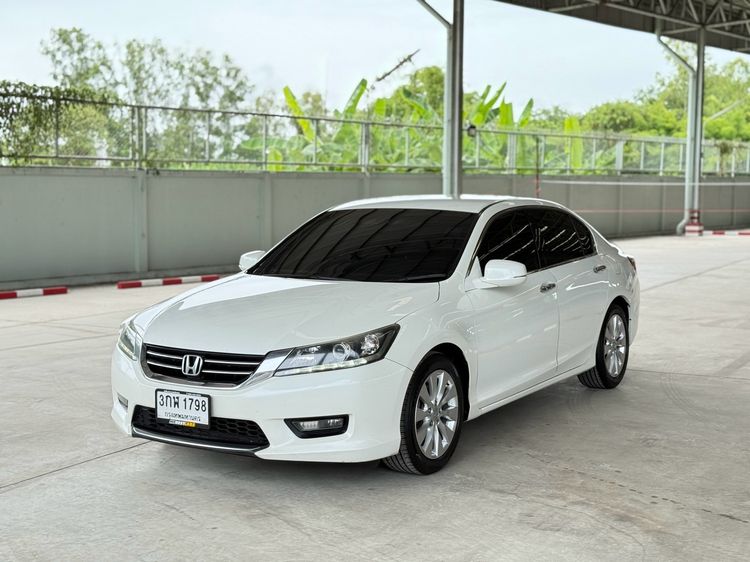Honda Accord 2014 2.0 EL i-VTEC Sedan เบนซิน ไม่ติดแก๊ส เกียร์อัตโนมัติ ขาว