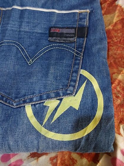 Levi's Fenom ลีวายรุ่นสายฟ้า งานเก่าญี่ปุ่น สภาพใหม่ สวยมากๆ เอว31ยาวทั้งตัว42ขากว้าง8.5 สนใจทักมา (ไม่มีเก็บปรายทาง) รูปที่ 3