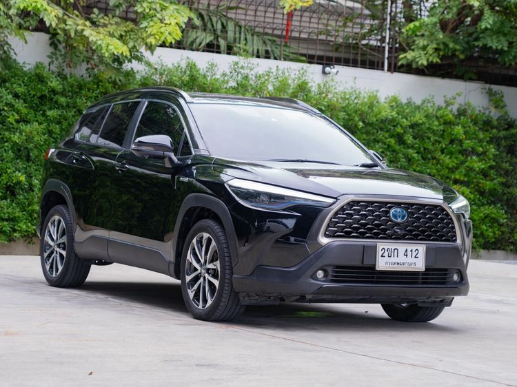 Toyota Corolla Cross 2021 1.8 Hybrid Premium Safety Utility-car ไฮบริด ไม่ติดแก๊ส เกียร์อัตโนมัติ ดำ