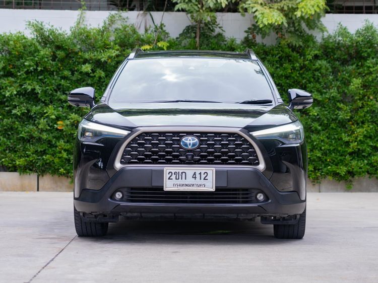 Toyota Corolla Cross 2021 1.8 Hybrid Premium Safety Utility-car ไฮบริด ไม่ติดแก๊ส เกียร์อัตโนมัติ ดำ รูปที่ 2