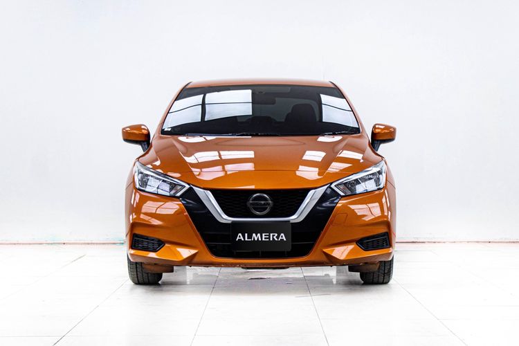 Nissan Almera 2020 1.0 EL Sedan เบนซิน ไม่ติดแก๊ส เกียร์อัตโนมัติ ส้ม รูปที่ 4