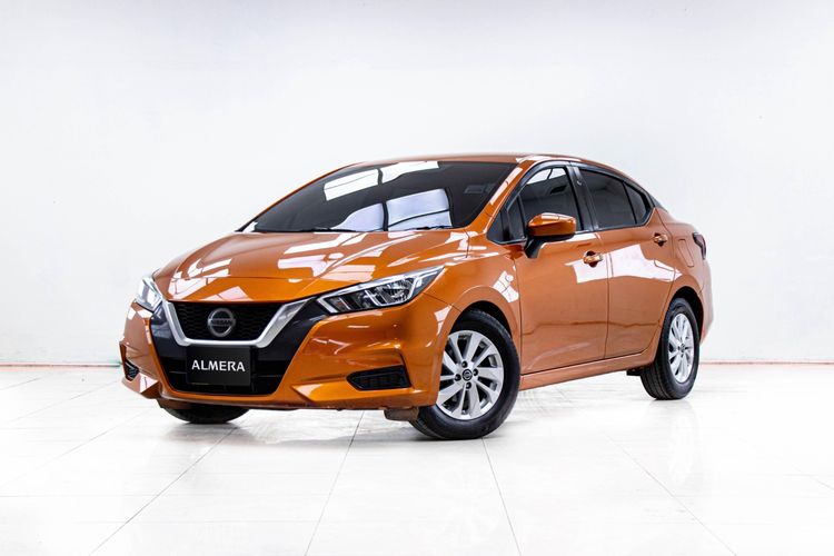 Nissan Almera 2020 1.0 EL Sedan เบนซิน ไม่ติดแก๊ส เกียร์อัตโนมัติ ส้ม