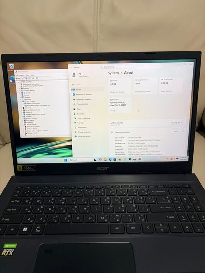 Aspire series วินโดว์ 8 กิกะไบต์ USB ไม่ใช่ ขายตามสถาพ Acer Aspire 7  RTX 3050