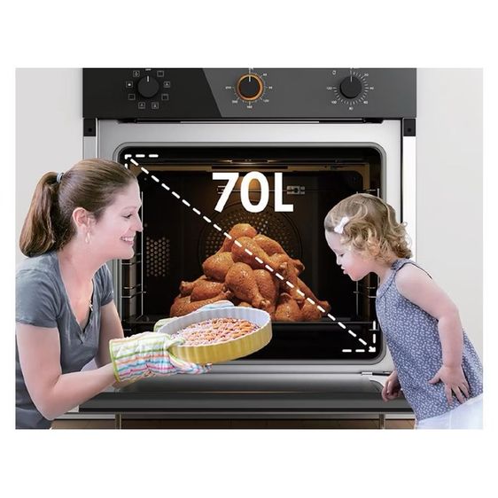 FOTILE เตาอบฝัง รุ่น KSG7007A 70 ลิตร กระจกนิรภัย ภายในเซรามิก ทนความร้อน (สินค้าตัวโชว์) รูปที่ 3