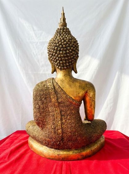 พระพุทธรูป พระรัตนะ ศิลปะสุโขะทัย หน้าตัก20นิ้ว เนื้อโลหะทองสัมฤทธิ์ รูปที่ 3