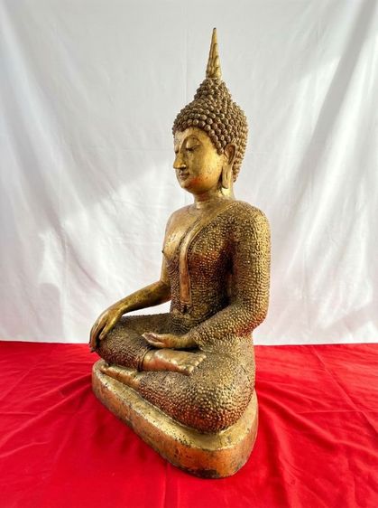 พระพุทธรูป พระรัตนะ ศิลปะสุโขะทัย หน้าตัก20นิ้ว เนื้อโลหะทองสัมฤทธิ์ รูปที่ 2