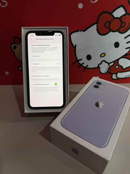 iPhone 11 Purple สีม่วงสภาพสวยกริ๊ฟๆ  สุขภาพแบต 98 รูปที่ 4
