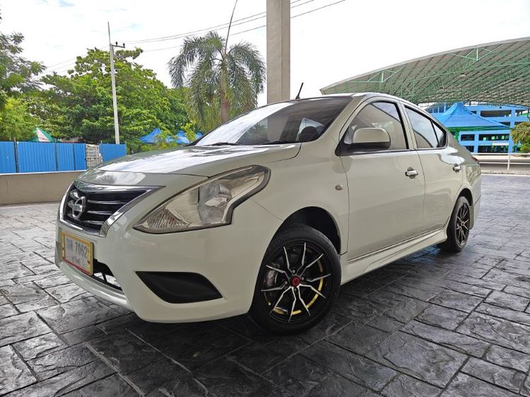 Nissan Almera 2014 1.2 E Sedan เบนซิน ไม่ติดแก๊ส เกียร์อัตโนมัติ ขาว รูปที่ 2