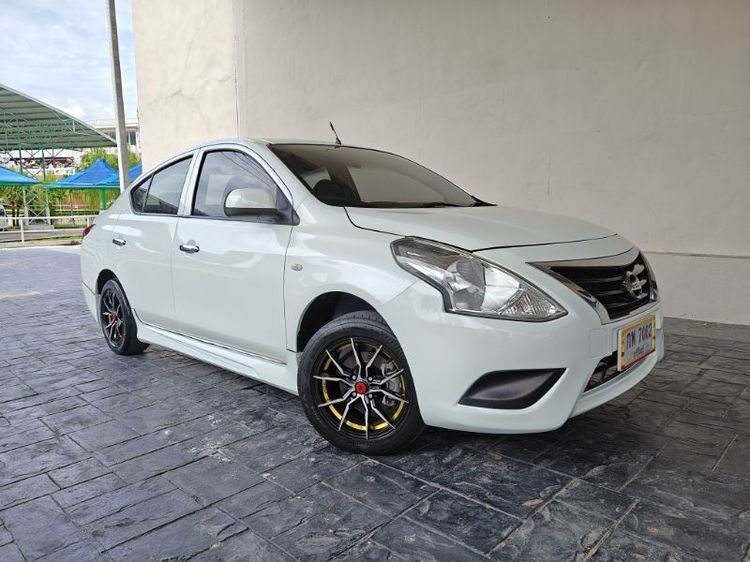 Nissan Almera 2014 1.2 E Sedan เบนซิน ไม่ติดแก๊ส เกียร์อัตโนมัติ ขาว รูปที่ 3