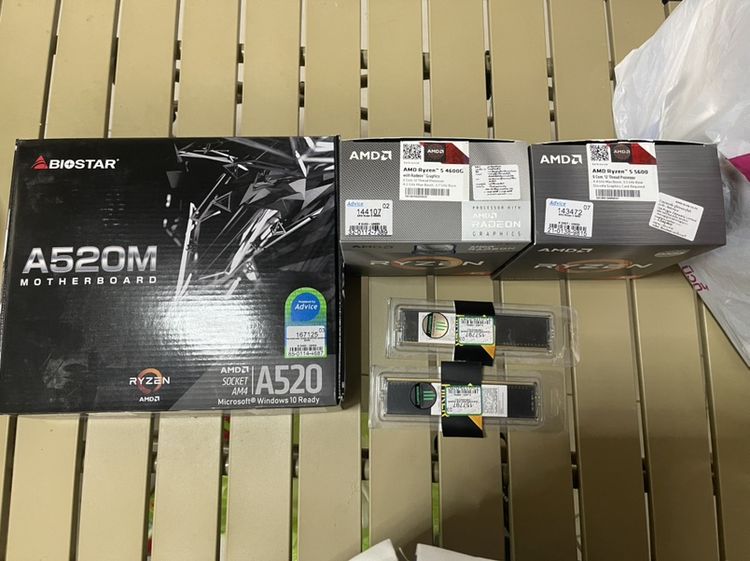 อื่นๆ ขาย amd เมนบอร์ด a520mhp และแรม  ddr4 8*2ryzen 5 4600 ละ   ryzen 5 5600
