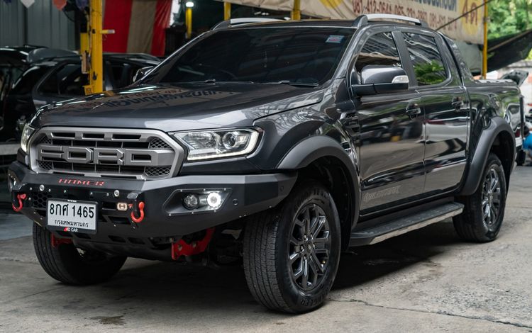 Ford Ranger 2019 2.0 Hi-Rider Wildtrak Pickup ดีเซล ไม่ติดแก๊ส เกียร์อัตโนมัติ เทา รูปที่ 2