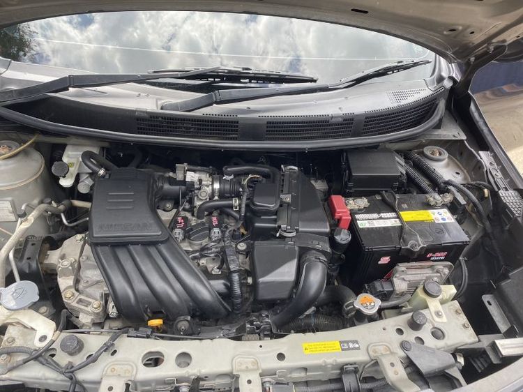 Nissan Almera 2015 1.2 EL Sedan เบนซิน ไม่ติดแก๊ส เกียร์อัตโนมัติ เทา รูปที่ 4