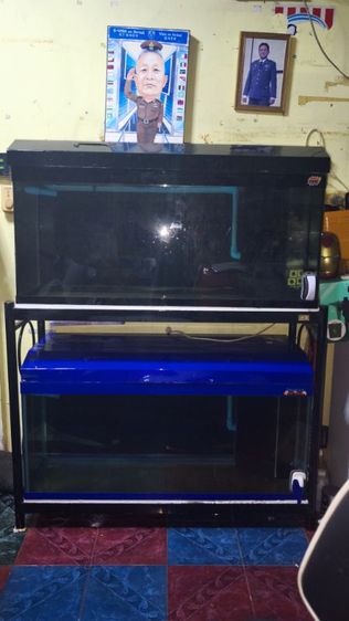 อุปกรณ์ตู้ปลา ตู้ปลา 48" 2ใบ พร้อมขา