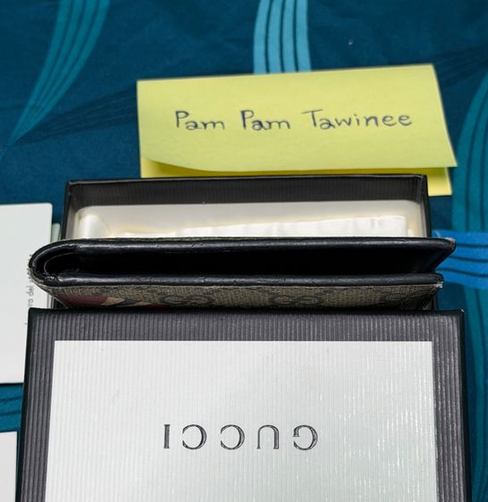 กระเป๋าสตางค์ GUCCI KINGSNAKE PRINT GG SUPREME WALLET รูปที่ 7