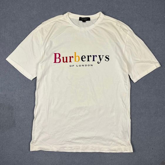 อื่นๆ อื่นๆ ขาว แขนสั้น เสื้อยืด BURBERRYS made in ITALY แท้ 💯 size L อก 21 ยาว 28 นิ้ว สภาพใหม่มาก ดีเทลสวย ทรงสวย เนื้อผ้าดีมากยืดหยุ่นดีมาก หายากน่าสะสมครับ