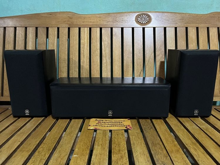 Yamaha NS-E55  NS-C55 ลายไม้ดำ 3ชิ้น สภาพรวม  เสียงดีปกติ ใช้งานปกติ ดอกลำโพงเดิมๆ เสียงดี ออกทุกดอก