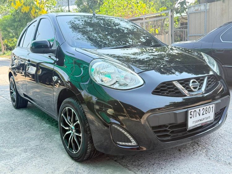 Nissan March 2016 1.2 EL Sedan เบนซิน ไม่ติดแก๊ส เกียร์อัตโนมัติ ดำ
