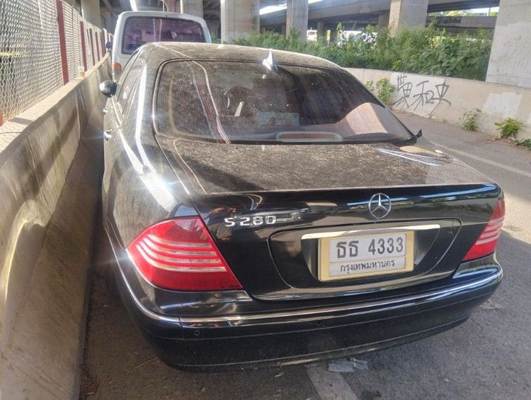 Mercedes-Benz S-Class 2006 S280 Sedan ไฟฟ้า ไม่ติดแก๊ส เกียร์อัตโนมัติ ดำ รูปที่ 3