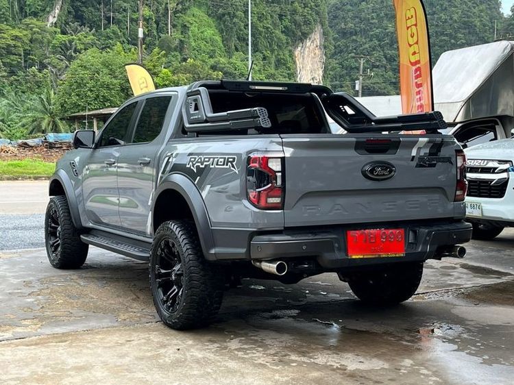 Ford Ranger 2023 Raptor 3.0L V6 Twin-Turbo EcoBoost 4x4 Pickup เบนซิน ไม่ติดแก๊ส เกียร์อัตโนมัติ เทา รูปที่ 4