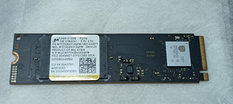 Micron NVME 512GB Gen 4
