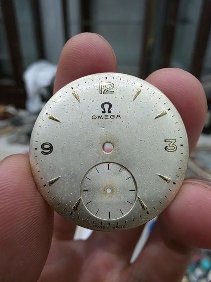 อื่นๆ A.หน้าปัดนาฬิกา ยี่ห้อ Omega โอเมก้า 2 เข็มครึ่ง หายาก ขายตามสภาพ เก่าเก็บ พร้อมส่ง