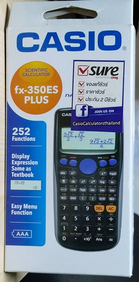 CASIO เครื่องคิดเลขวิทยาศาสตร์ รุ่น Fx-350ES PLUS