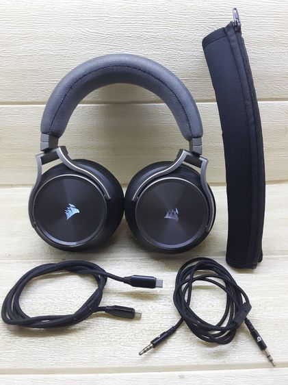 สุดคุ้มหูฟังGamingสุดท๊อปไฮเอนCORSAIR VIRTUOSO RGB WIRELESS SE รองรับ24bit ของใหม่7890 ตัวนี้ 2000พอ รูปที่ 2