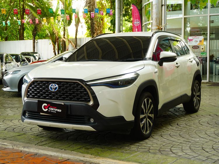 Toyota Corolla Cross 2023 1.8 HEV Premium Utility-car ไฮบริด เกียร์อัตโนมัติ ขาว