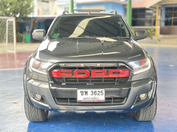 Ford Ranger 2016 2.2 Hi-Rider XLT Pickup ดีเซล ไม่ติดแก๊ส เกียร์อัตโนมัติ เทา รูปที่ 4