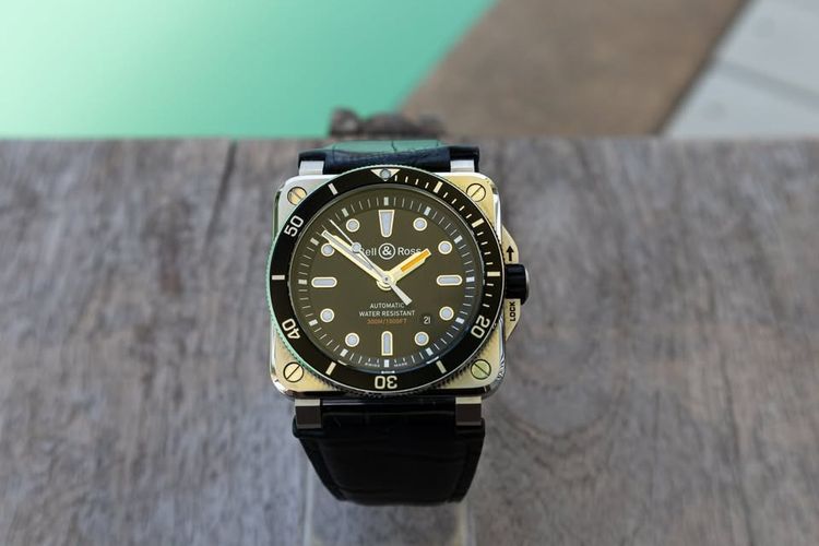 ดำ Bell Ross BR03-92 Diver 42mm