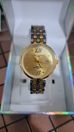 นาฬิกา Solvil et Titus Swiss Quartz ผู้หญิง สองกษัตริย์ วินเทจ