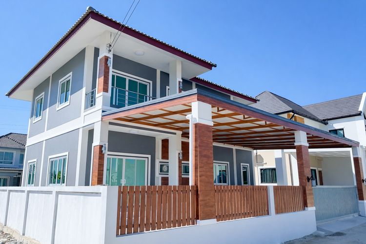 มีบางส่วน ขายบ้านเดี่ยวพร้อมอยู่ ใกล้ห้าง–โรงพยาบาล–มหาวิทยาลัย ครบจบที่สันทราย เชียงใหม่