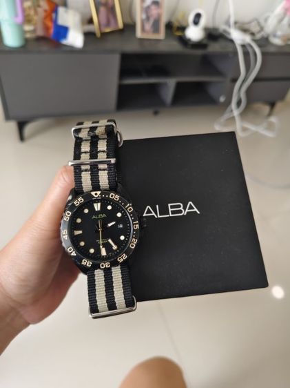ดำ ขายนาฬิกา ALBA