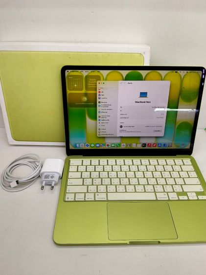อื่นๆ แมค โอเอส 8 กิกะไบต์ อื่นๆ ใช่ MacBook Neo 13" A18 Pro 8GB-256GB สี Citrus อุปกรณ์มีกล่อง ประกันศูนย์ Apple ถึง 22 เม.ย. 2027