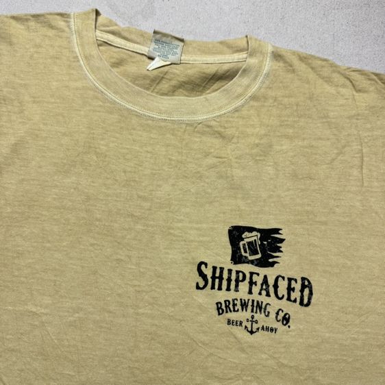 เสื้อยืด Crazy Shirts x Shipfaced Brewing Co ผ้าฝอก ใหม่มาก Size XL รูปที่ 7