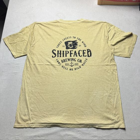 เสื้อยืด Crazy Shirts x Shipfaced Brewing Co ผ้าฝอก ใหม่มาก Size XL รูปที่ 3