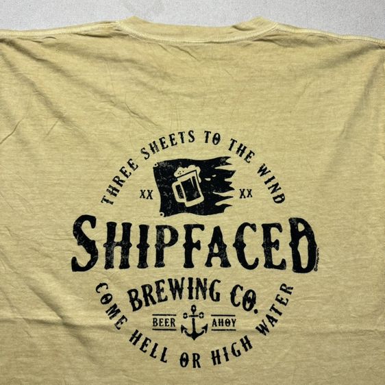 เสื้อยืด Crazy Shirts x Shipfaced Brewing Co ผ้าฝอก ใหม่มาก Size XL รูปที่ 2