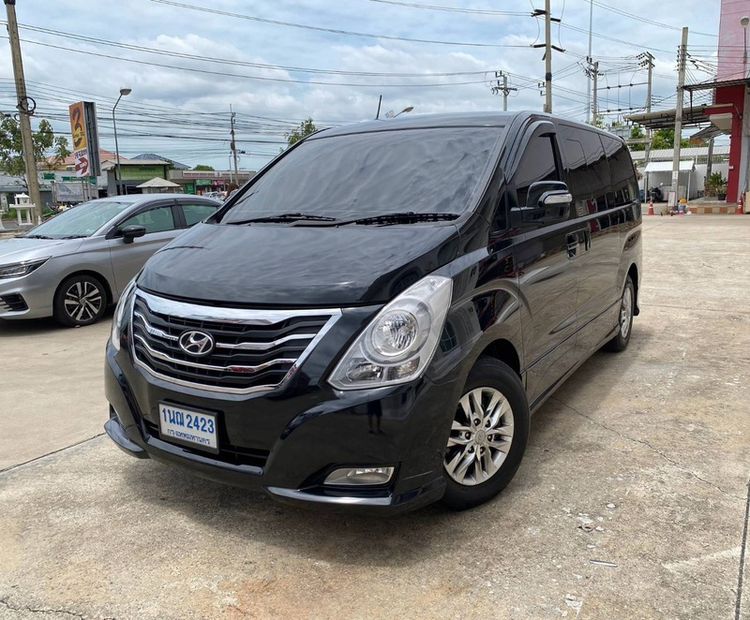 Hyundai H-1 2015 2.5 Elite Van ดีเซล ไม่ติดแก๊ส เกียร์อัตโนมัติ ดำ รูปที่ 3