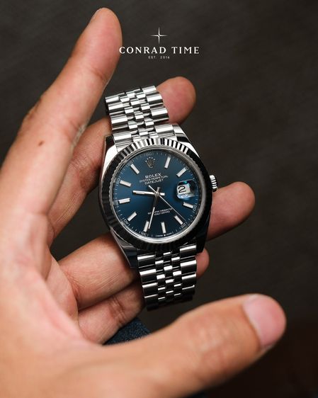 Rolex Datejust 126334 Blue Dial White Gold Jubilee 41mm. 99 รูปที่ 7