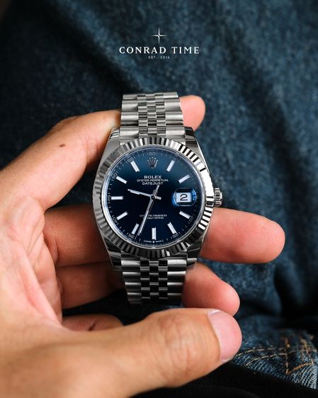 Rolex Datejust 126334 Blue Dial White Gold Jubilee 41mm. 99 รูปที่ 5