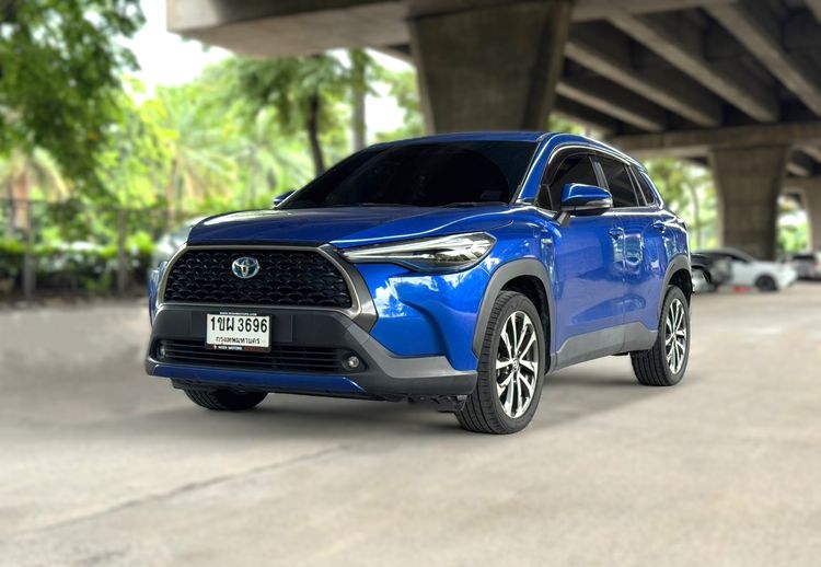 Toyota Corolla Cross 2021 1.8 Hybrid Premium Utility-car ไฮบริด ไม่ติดแก๊ส เกียร์อัตโนมัติ บรอนซ์เงิน
