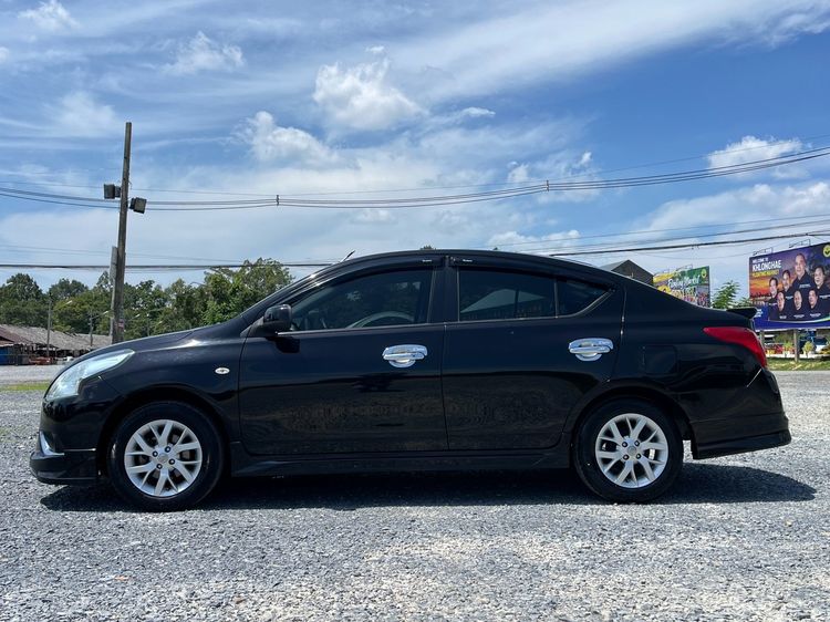 Nissan Almera 2014 1.2 VL Sedan เบนซิน ไม่ติดแก๊ส เกียร์อัตโนมัติ ดำ รูปที่ 4
